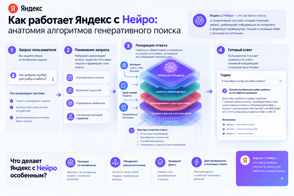 Как работает Яндекс с Нейро